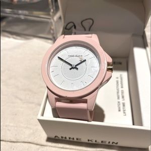 *NIBOX*ANN KLEIN Watch Light pink silicone